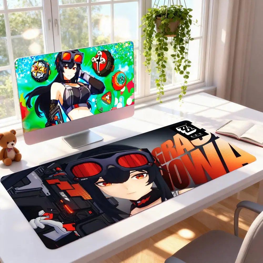 

Zenless Zone Zero Grace Howard Коврик для мыши Резиновый компьютерный ноутбук Официальная игра Цветной принт Эстетический красивый модный роскошный коврик