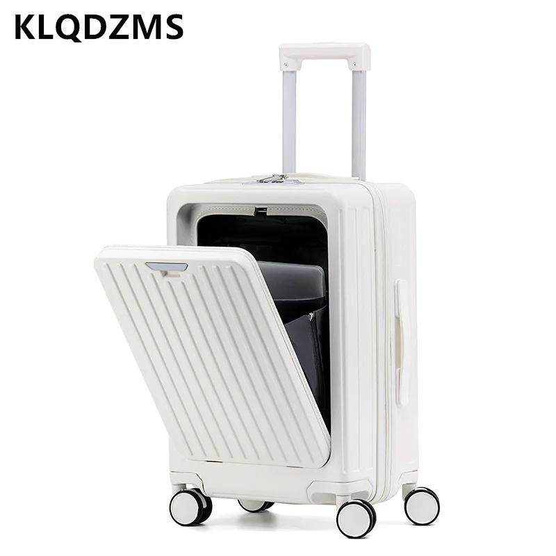 KLQDZMS 20"22"24"26 Inch The New Luggage Multifunctional Business Trolley Case Boarding Box with Wheels Rolling Suitcase