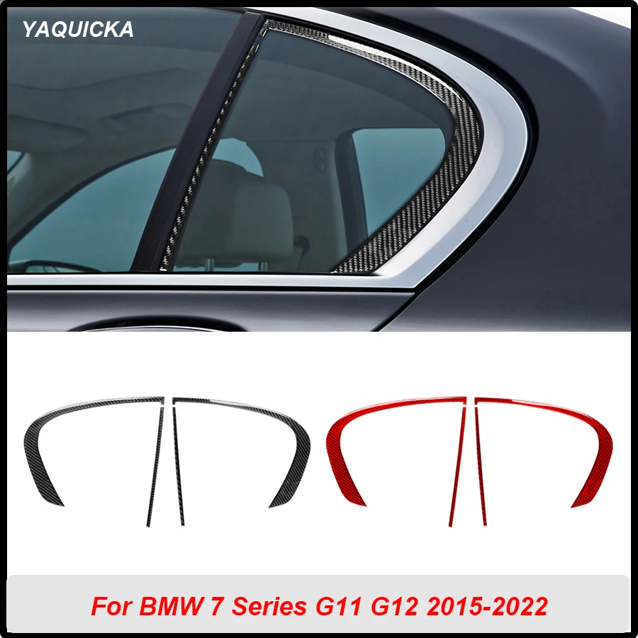 

Car Rear Window Triangle Decoration Stickers For BMW 7 Series G11 G12 2015-2022 Left Hand Drive Exterior Accessories