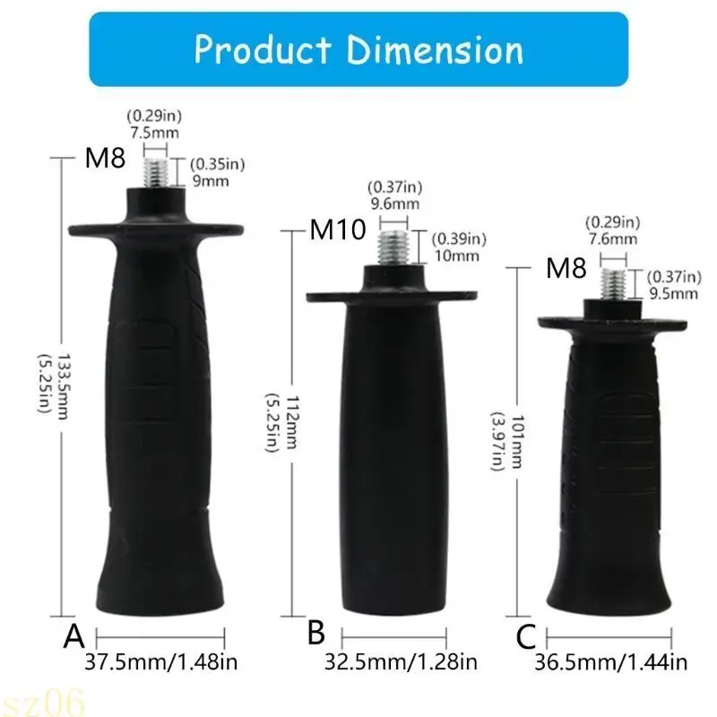 Q2Q4 زوايا مريحة مقبض طاحونة لطحن الحجر والتلميع وظيفة