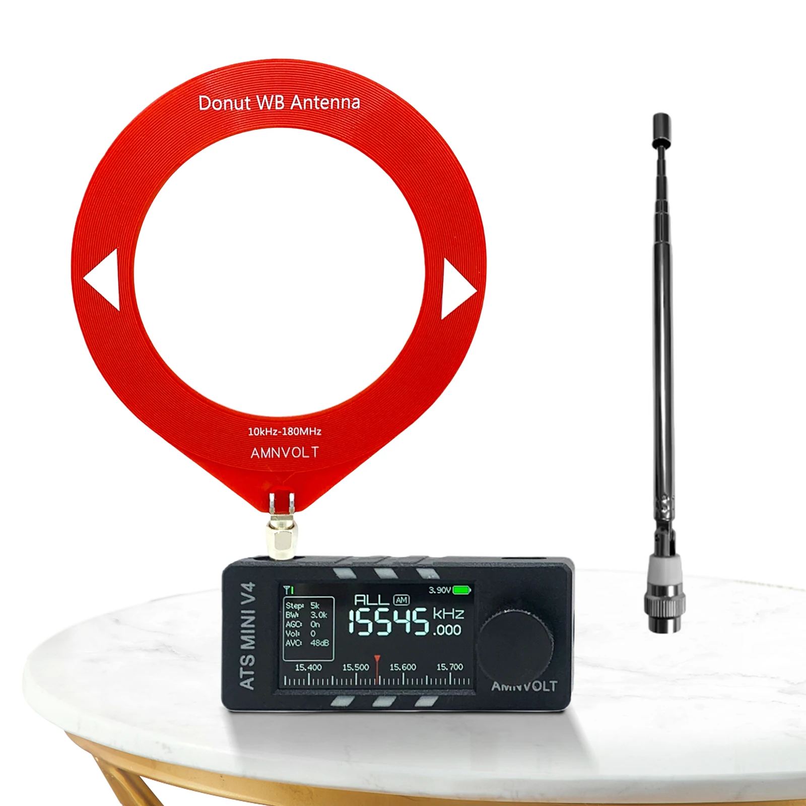 

Радиоприемник AMNVOLT V4 ATS MINI SI4732 с DSP, поддержка всех диапазонов FM/AM/SSB/LSB/USB, карманный, с IPS-экраном 1,9 дюйма, транзисторный
