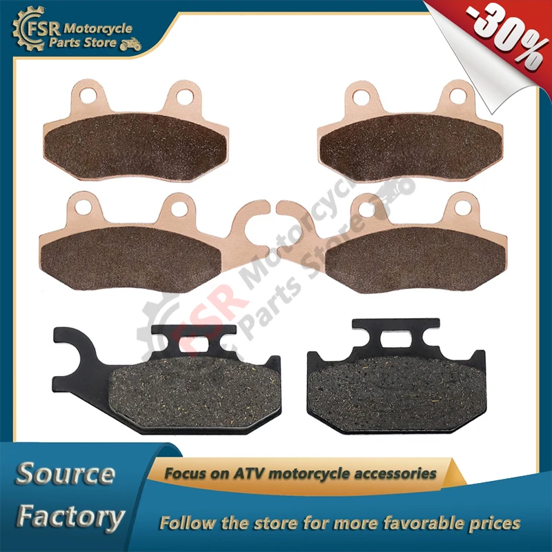 6PCS F&R BRAKE PAD KIT/F Copper-based sintering,FOR CAN-AM ON-ROAD tricycle RYKER 600 900 ACE RALLY EDITION SPYDER F3 S SM6