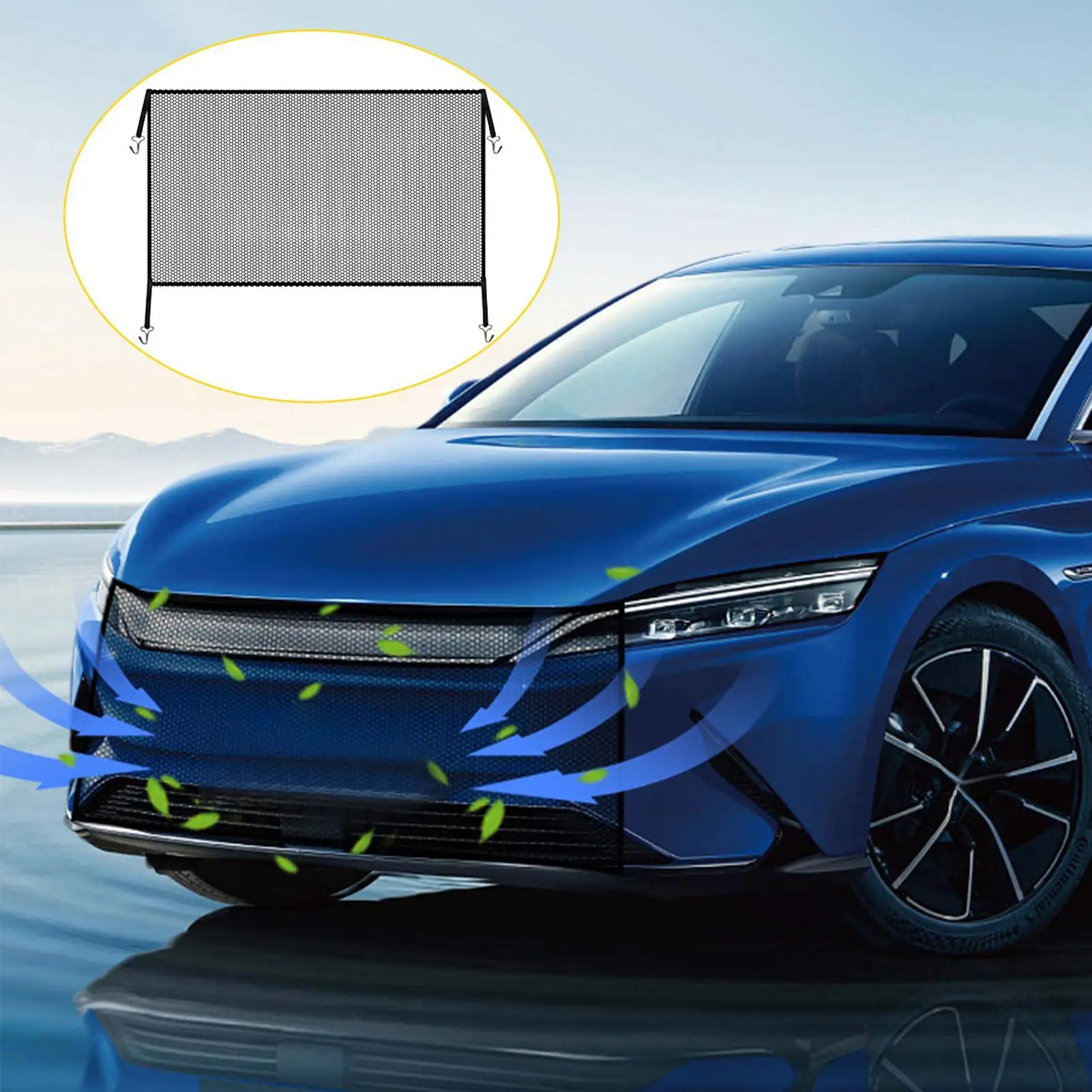 Car Bumpers Mesh Multifunctional Grille Mesh Spoiler Bumpers Vent Car Pickup Truck Grill Insert Durable Protective Car Accessory