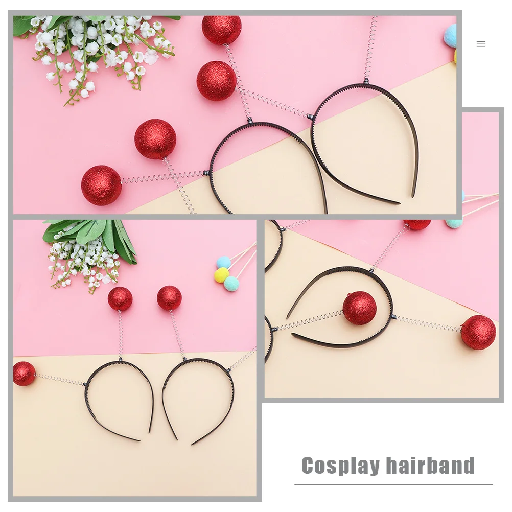 

Space Theme Headband Glitter Balls Cosplay Hairband for Party Costume Festival Wear Lightweight Comfortable Headdress