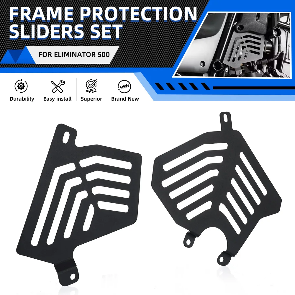 

Motorcycle Frame Sliders Set Engine Guard Clutch Cover Protection Set For Kawasaki Eliminator 500 Eliminator500 2024 2025 2026