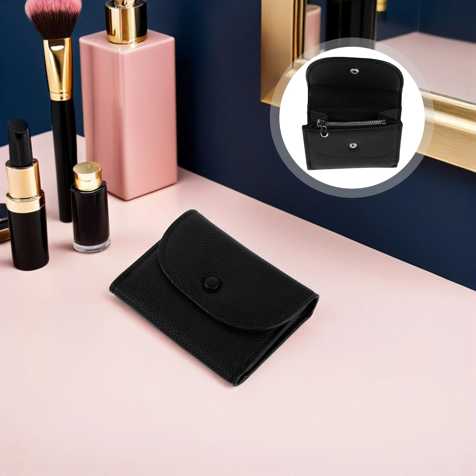 

Slim Mini Wallet for Women - Compact Credit Card Holder and Coin Purse - Thin Pouch for Everyday Carry Travel Lightweight