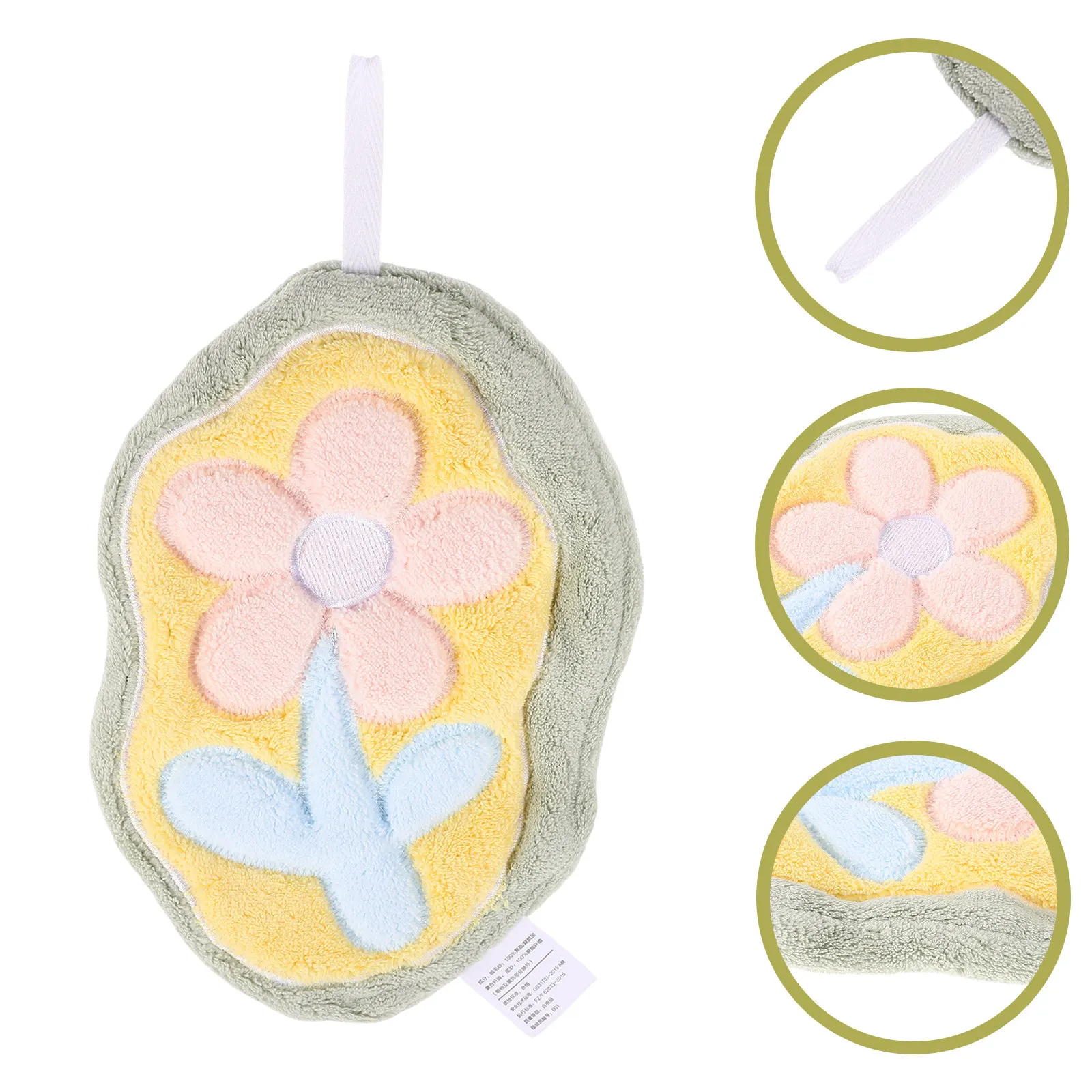 Cute Hanging Hand Towel Soft Thick Absorbent Fast Drying Towel for Kitchen Bathroom Rv Home Use Decorative Hand Towels