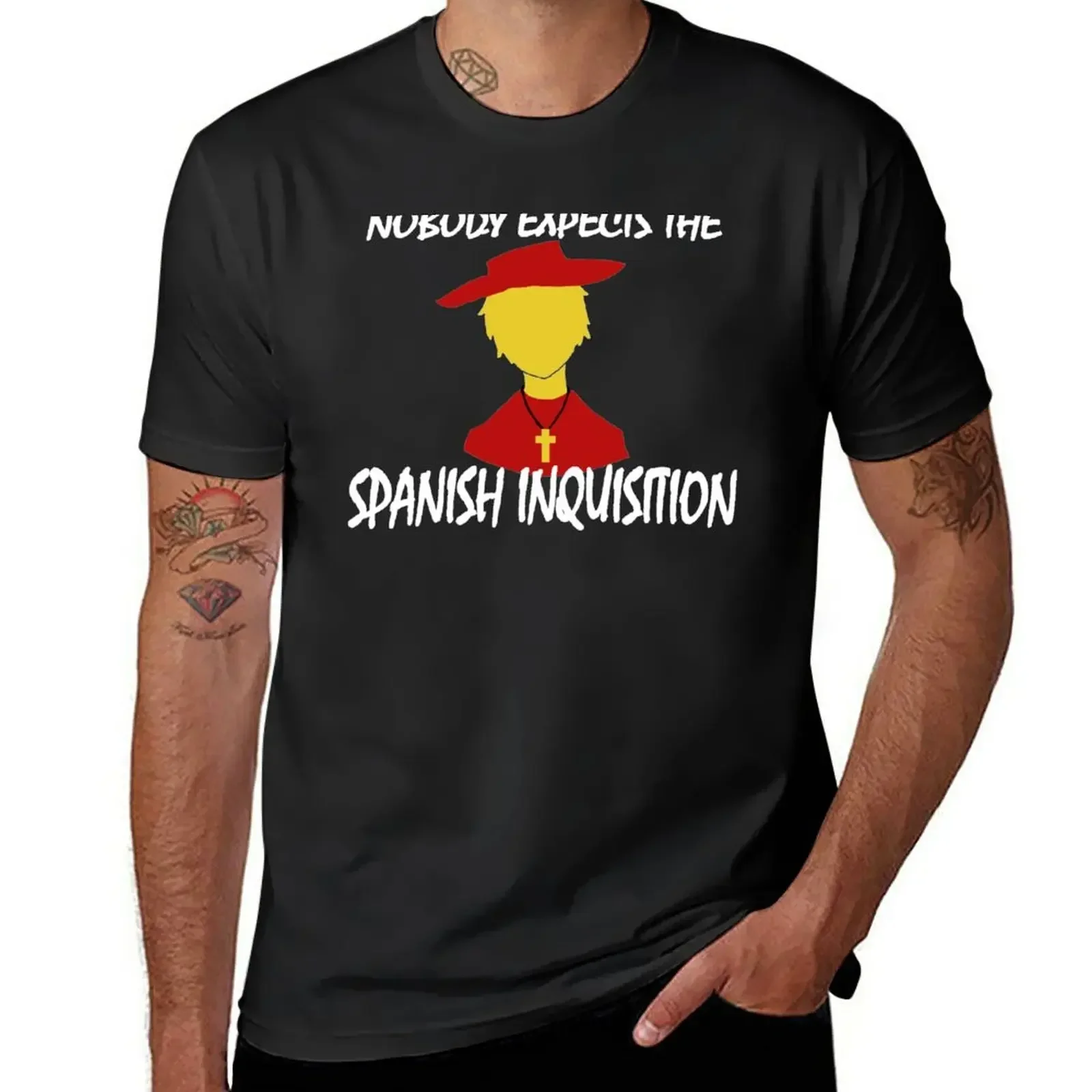 Nobody Expects the Spanish Inquisition T-Shirt Aesthetic clothing quick drying sweat mens graphic t-shirts funny