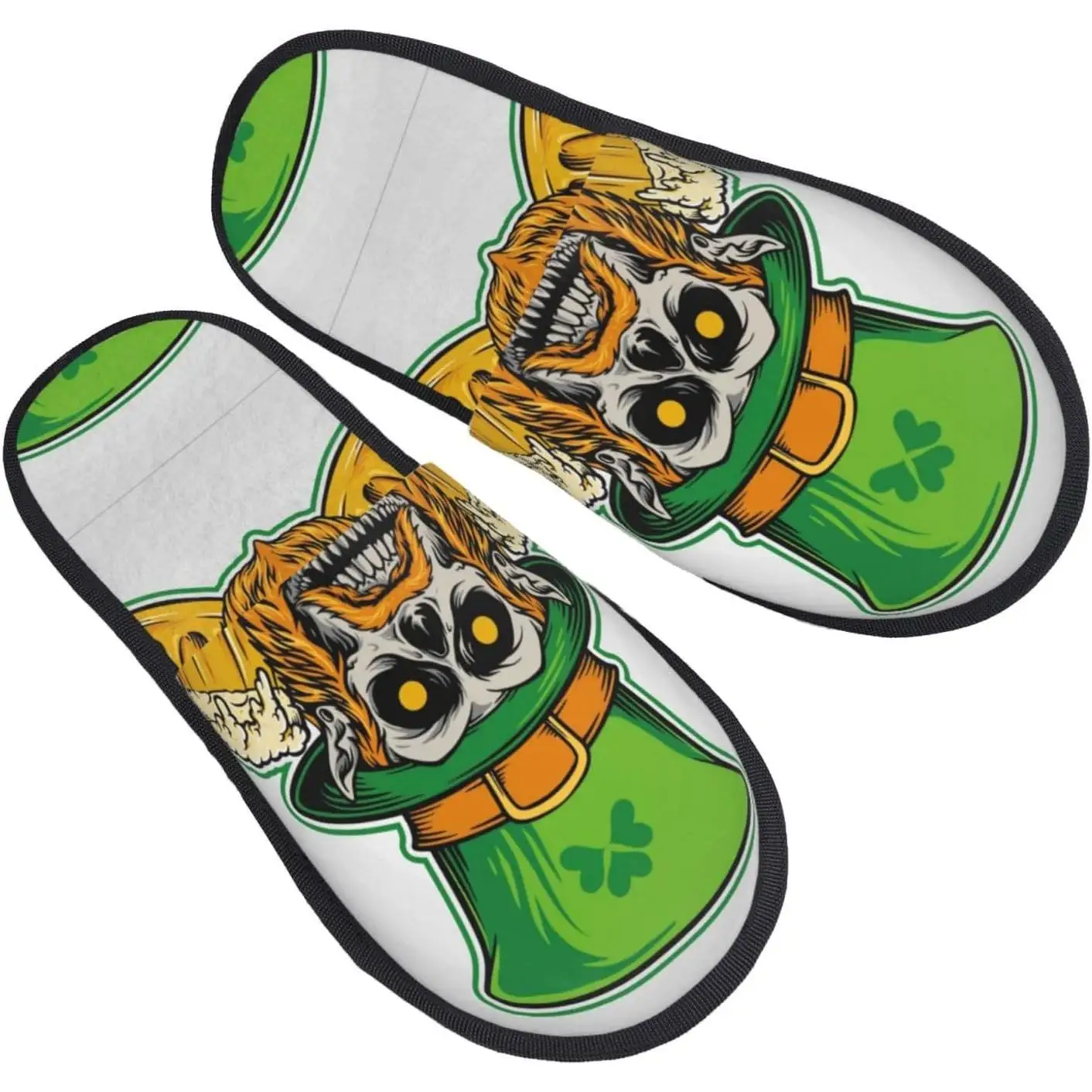 

Женские нечеткие тапочки с черепом и пивным стеклом, вечерние теплые меховые тапочки с нескользящим зимним слипоном для дома и улицы, плюшевый дом