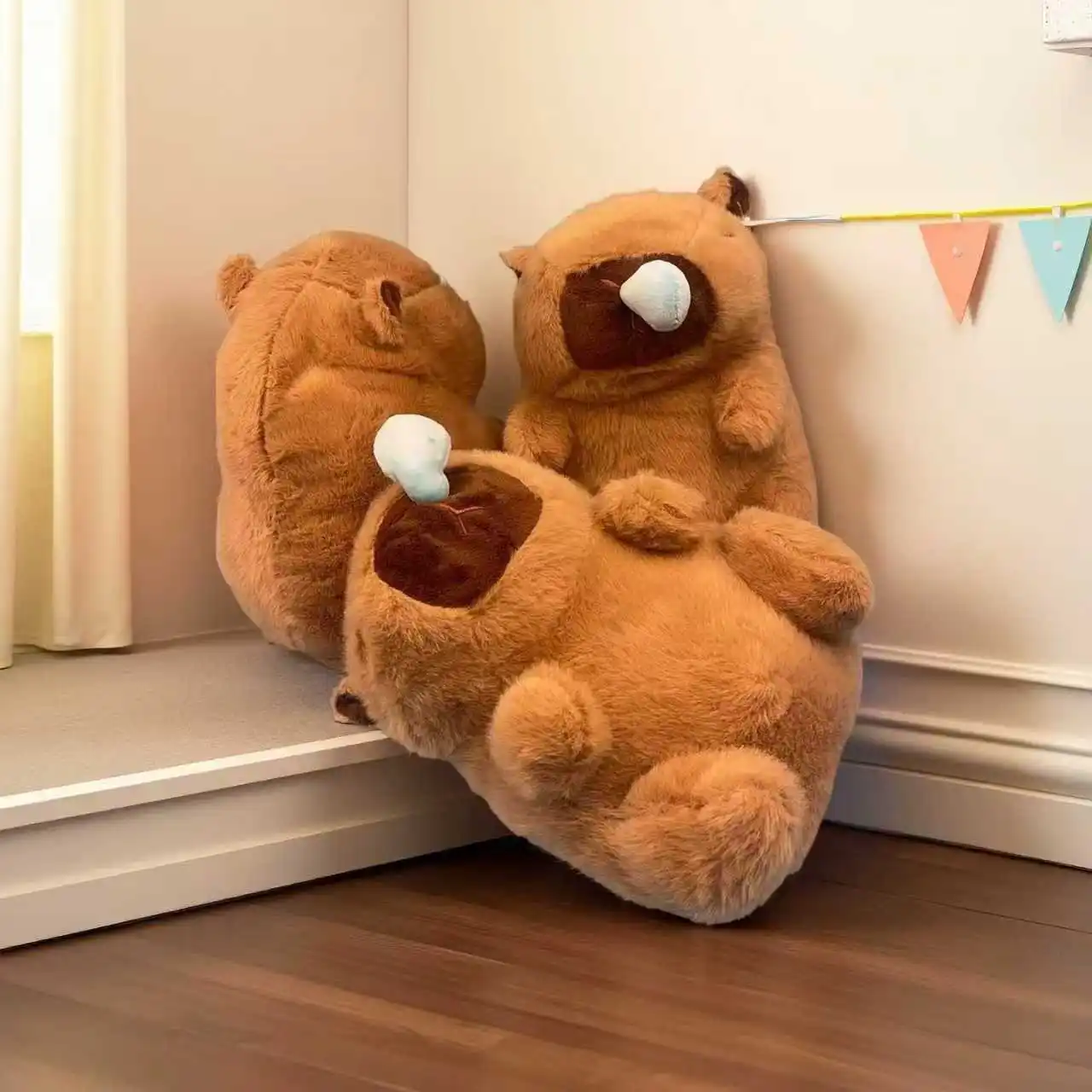 

4pcs Big Snot Bubble Kapibala Stretch Snot Capybara Capybara Doll Cute Doll Plush Doll Toy Ragdoll Birthday Gift