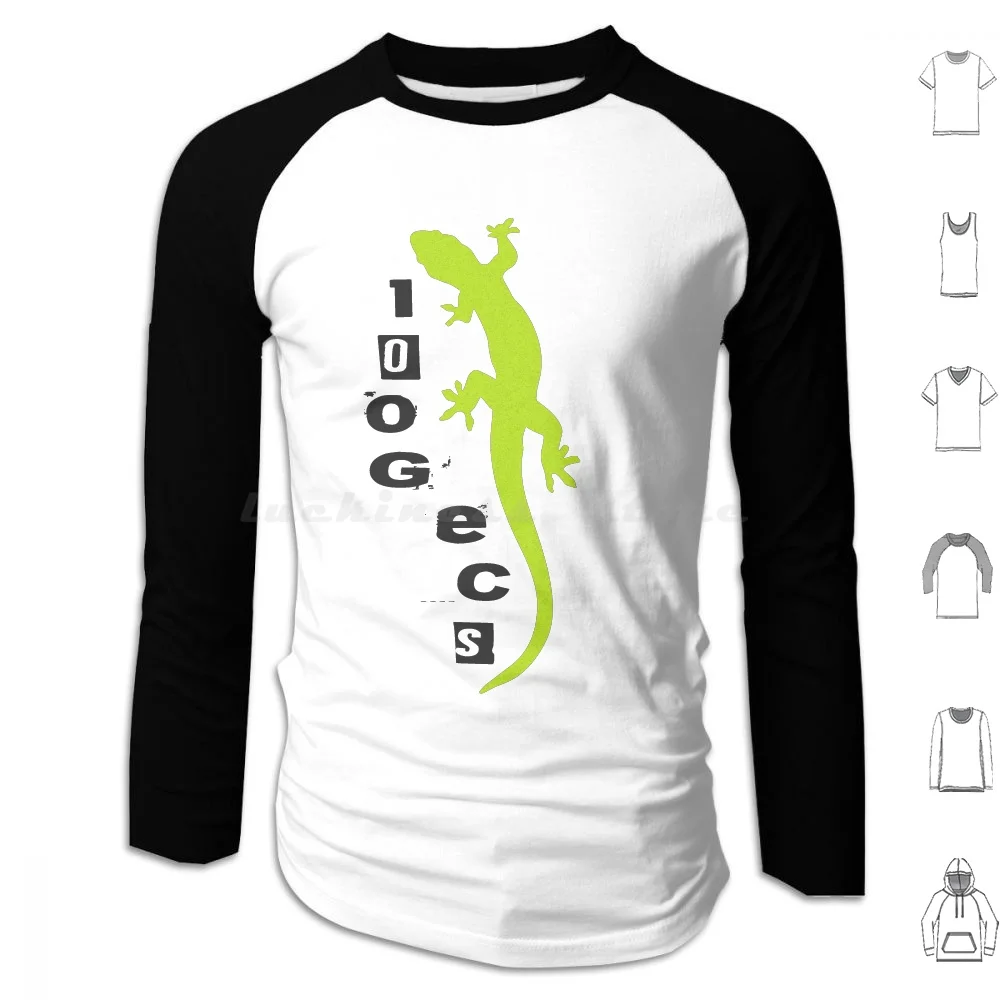 100 Gecs Green Gecko Hoodies Long Sleeve 100 Gecs 1000 Gecs Tree Experimental Music Pop Future Pop Nightcore Dylan