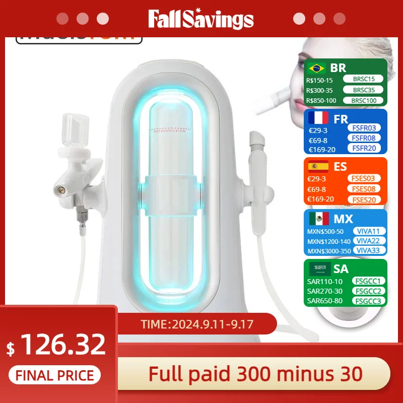 

2-In-1 Water Oxygen Small Bubble Skin Activating Instrument Black Head Removing Skin Care and Moisturizing Facial Machine