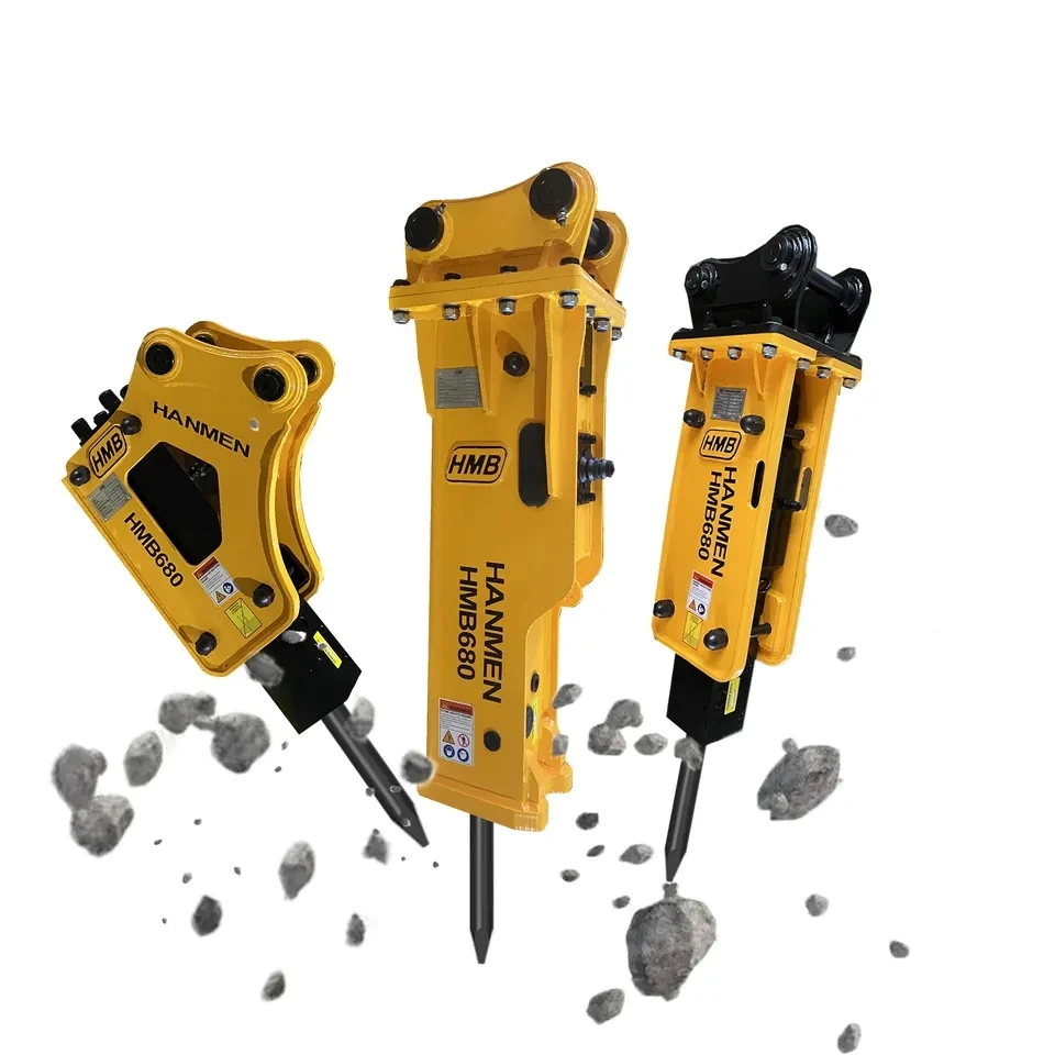 Excavator Hydraulic Breaking Hammer Hydraulic Pick Gun Head Excavator Shuishan Engineer Impact 53/68/75/140 Breaking Hammer