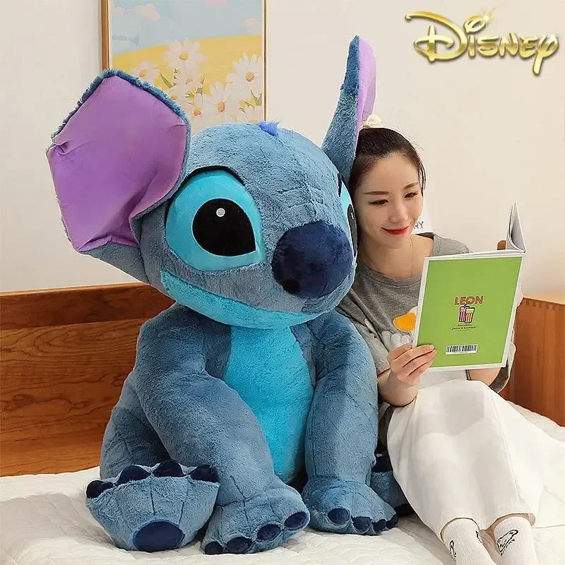 In Stock Stitch Disney Giant Size Lilo Plush Stuffed Doll Cartoon Kawaii Couple Sleeping Pillow Softmaterial Toys For Girl Gift