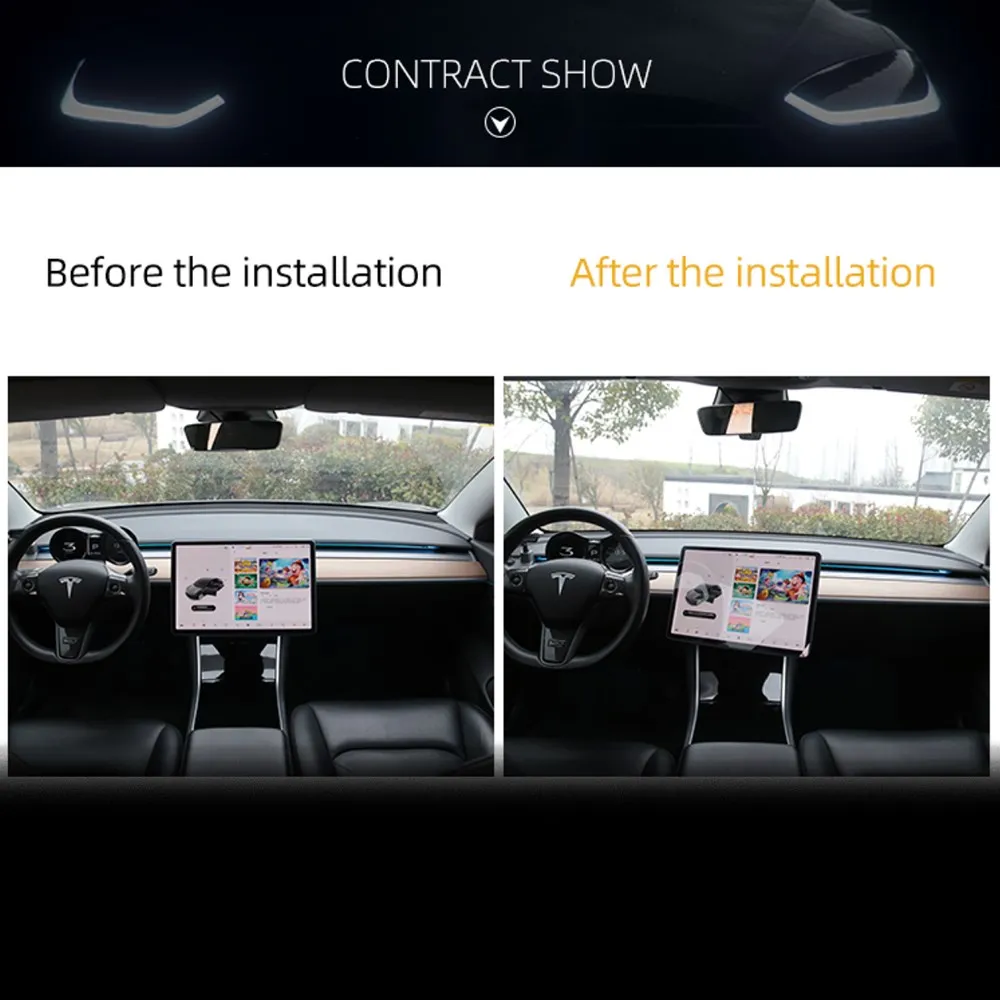 Per Tesla Model 3 Y 2023 accessori nuovo schermo di controllo centrale Display staffa di rotazione supporto di navigazione GPS per auto supporto