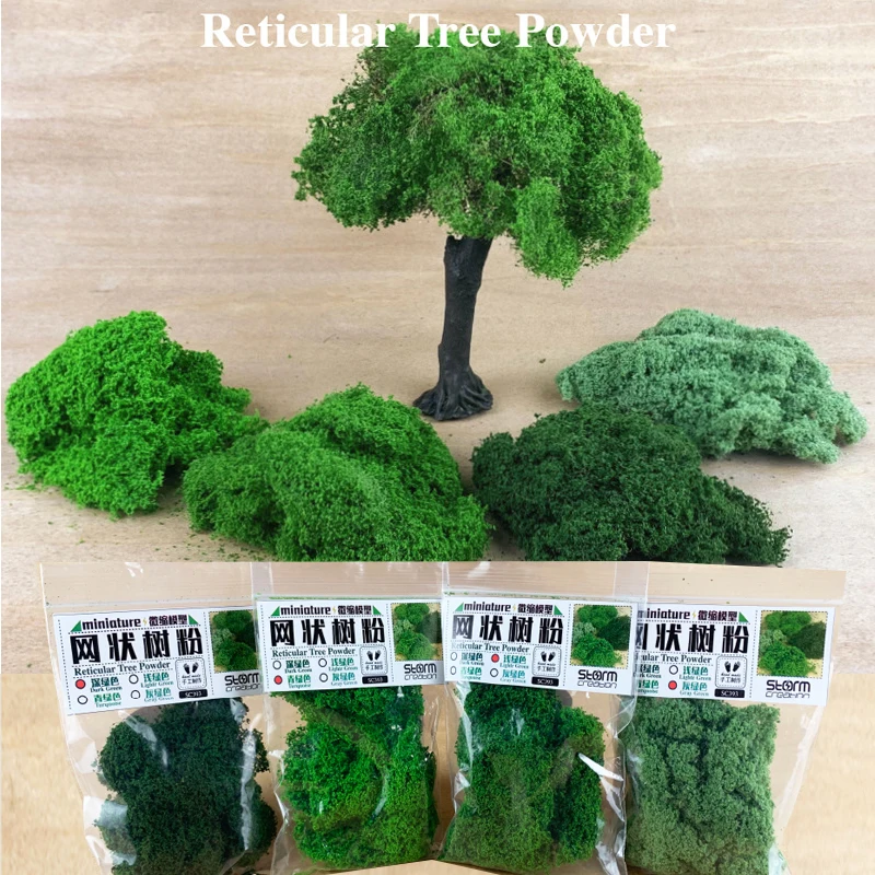 

Mesh Tree Powder Vegetation Leaf Powder Fine Particle HO Train Sand Table Landscape Scene Model Making DIY Materials for Diorama