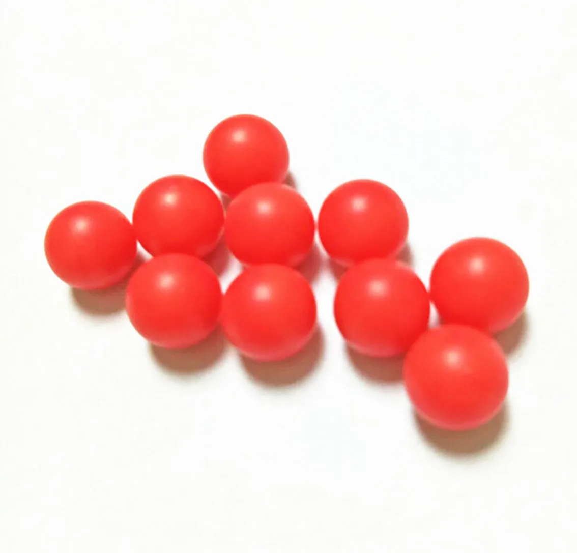 

Red PP Solid Plastic Ball Dia 3.175/4/4.5/5/5.556-12.7mm Polypropylene Plastic Ball Floating Semi Transparent Rolling Ball