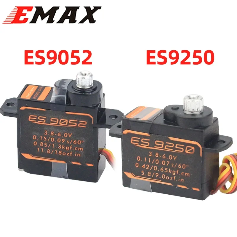 

Сервопривод Emax ES9052 ES9250, цифровой сервопривод с металлической шестерней, 5,5 г, 4,8 г для радиоуправляемого самолета/деталей с фиксированным крылом