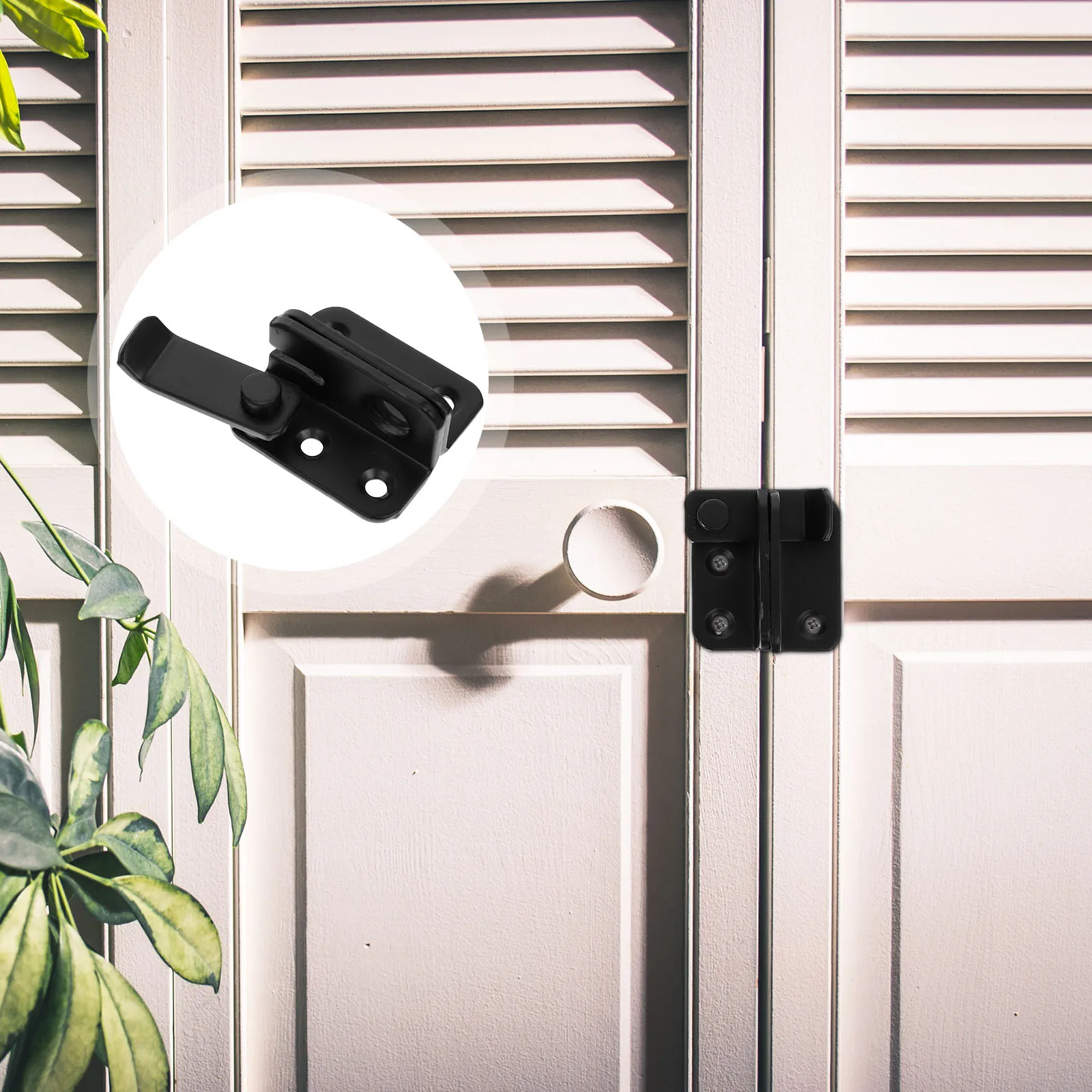 

2 Pcs Anti-theft Door Buckle Lock Catch Small Latch Stainless Steel Gate Hardware Sliding Barn Wood Privacy Security Latch