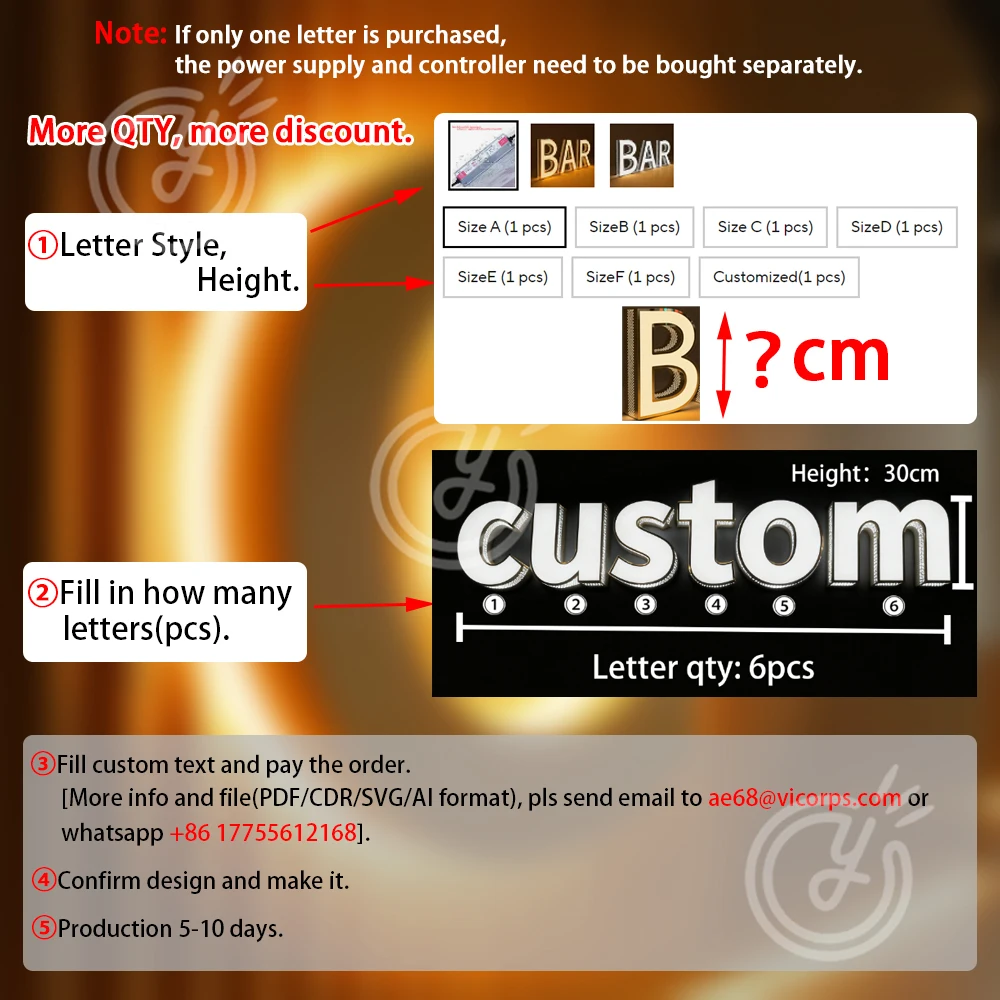 في الهواء الطلق مخصص ضوء علامة الأعمال الاكريليك شعار شركة النيون Led لافتة رسائل مع أضواء الإعلان علامات جدار المنزل المعدنية #5