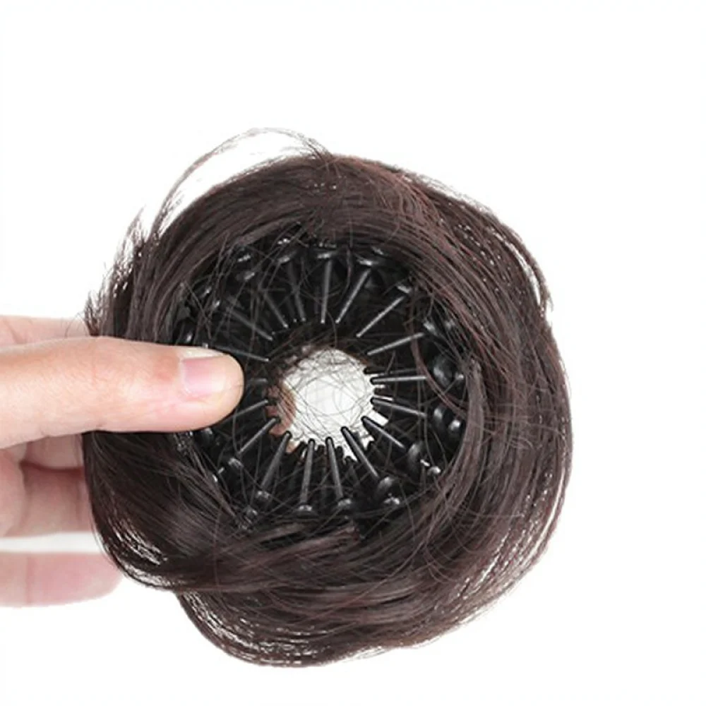 Birds Nest Expansion Clip Synthetic Messy Bun Hairpiece Natural Looking Updo Hairstyle Tool Portable Hair Accessory For Women