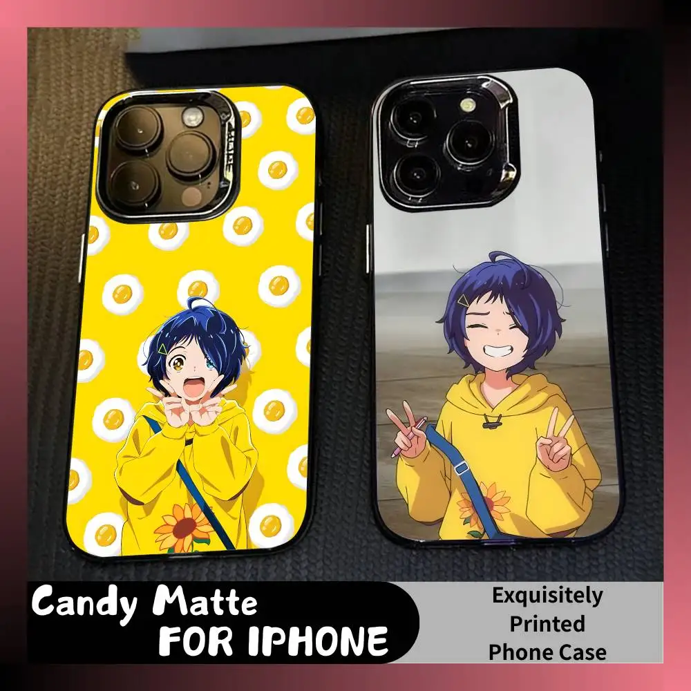 

Ai O-Ohto W-Wonder Egg Phone Case For iPhone 16 17 15 14 12 13 Pro Max Black Candy Matte Shockproof Cover