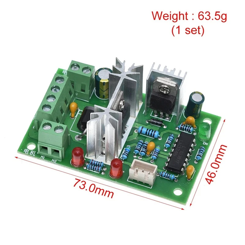 CCM2 DC motor speed regulator 10V12V24V30V forward and reverse PWM DC controller 120W