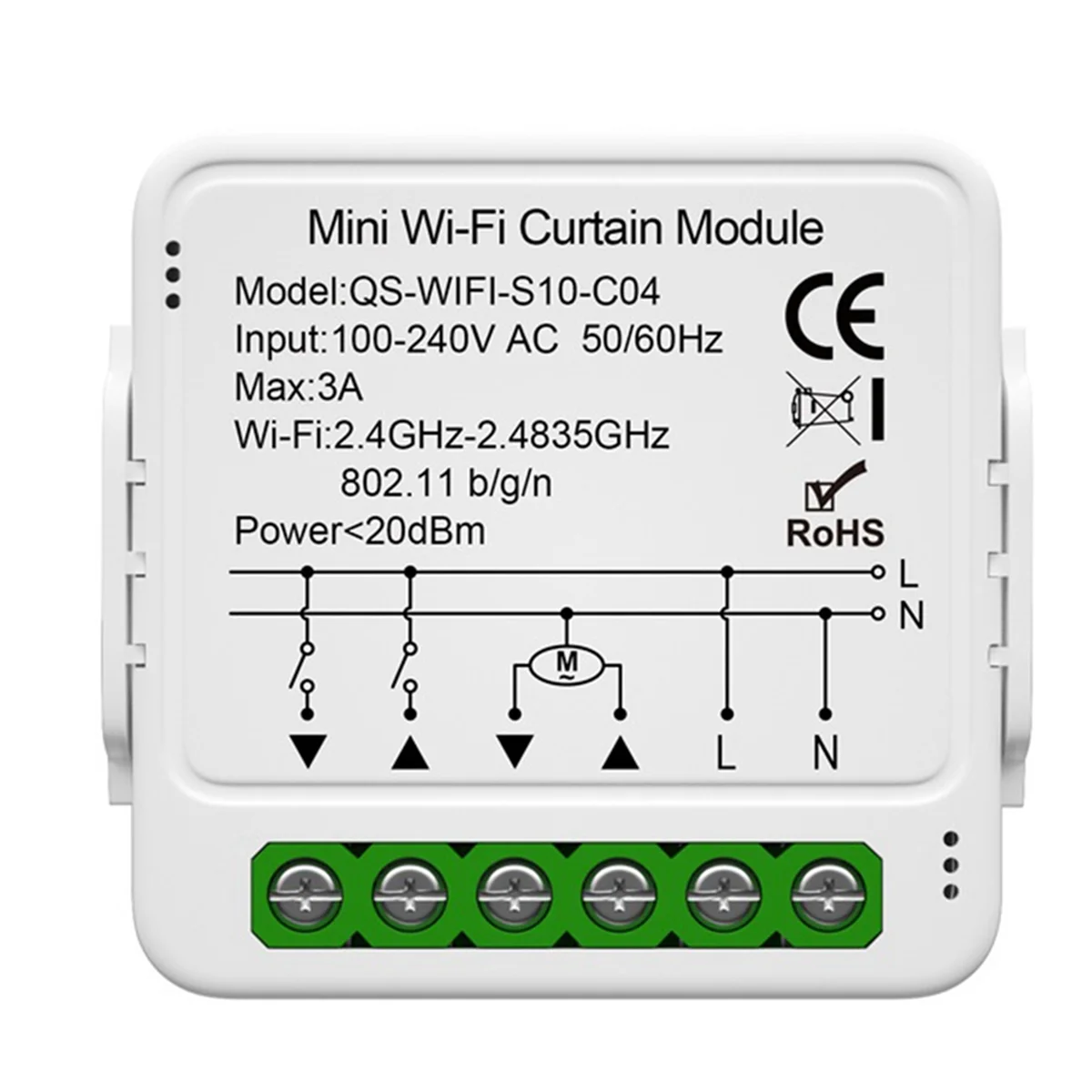 

Tuya Smart WiFi Curtain Switch Module for Roller Shutter Electric Motor Smart Life APP Remote Control