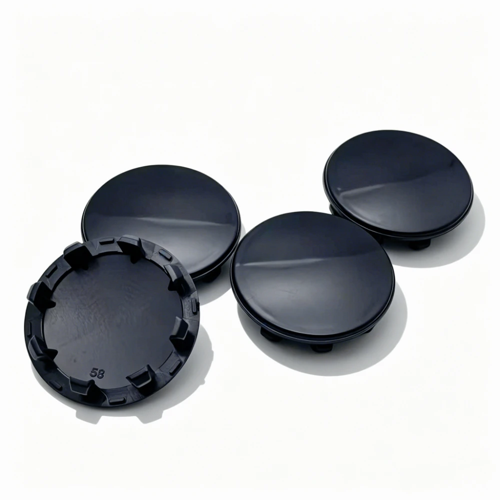 4pcs Blank No Emblem Car Wheel Center Caps 58MM Clips 51MM Wheels Hub Dust Cap No Logo Rim Hubcaps Cover Replace Car Accessories