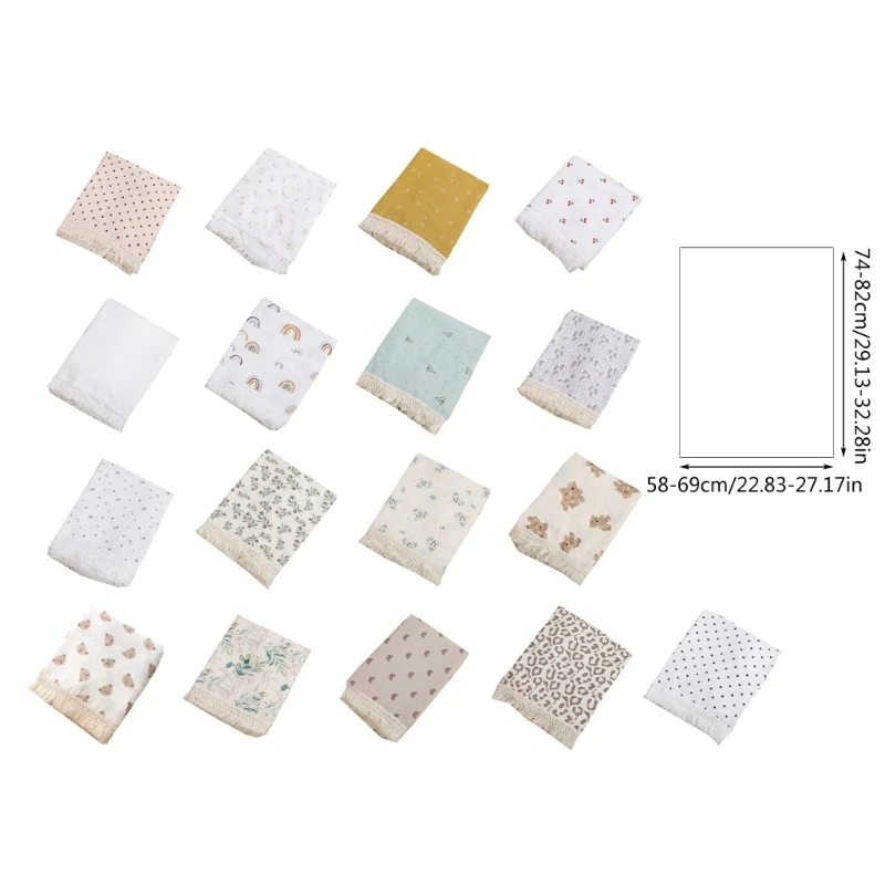 YYD Couvertures pour bébé Serviette bain pour bébé pour garçons filles Couverture réception douce légère