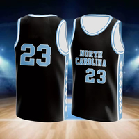Summer Men Basketball Jersey North Carolina NO.23/9 Vintage Jersey Breathable Sleeveless Shirt For Training Competition Jersey