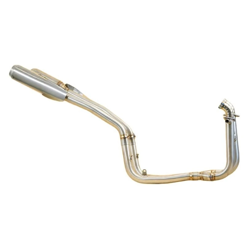 For CF MOTO 450Sr Modified Exhaust Pipe High-Position Dual Outlet Full Titanium Alloy Exhaust 4