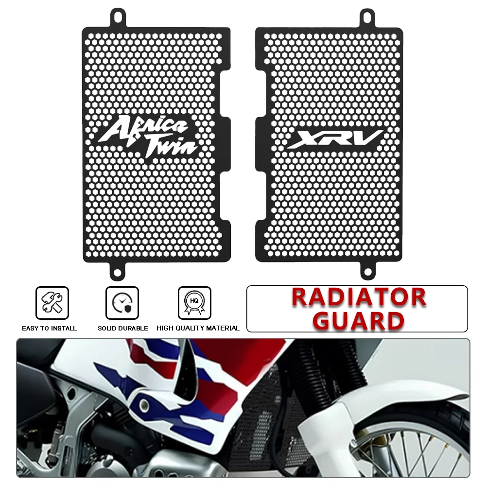 Motorcycle Accessorie For Honda XRV750L XRV650 AFRICA TWIN 750 650 XRV750 L AFR Oil Cooler Guard Radiator Grill Protector Cover