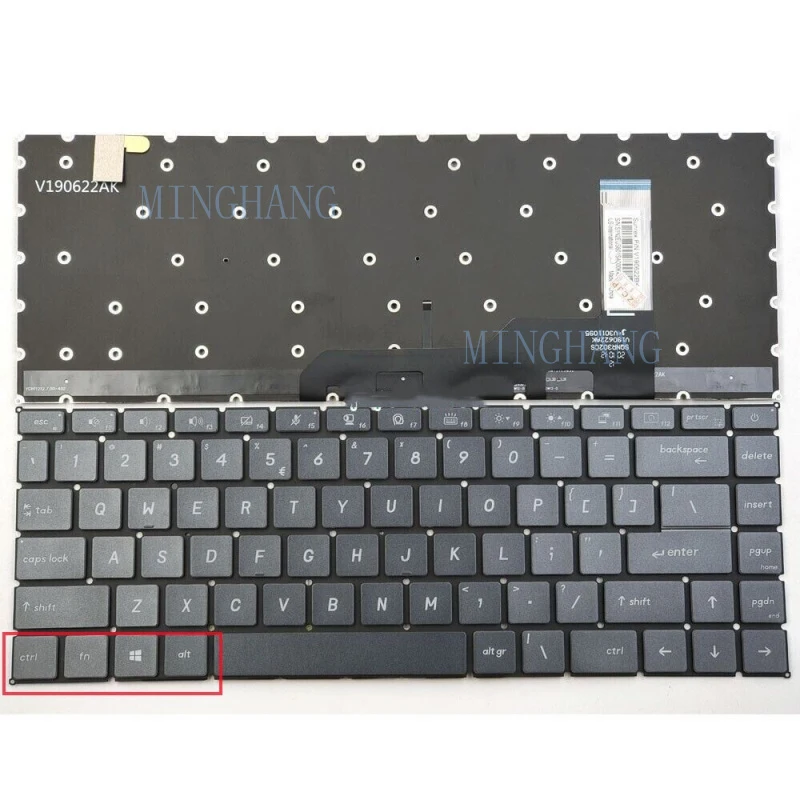 M   New  for  MSI Prestige 14 A10SC A10RB A10RAS A10RBS MS-14C1 -14C2 US Backlit keyboard