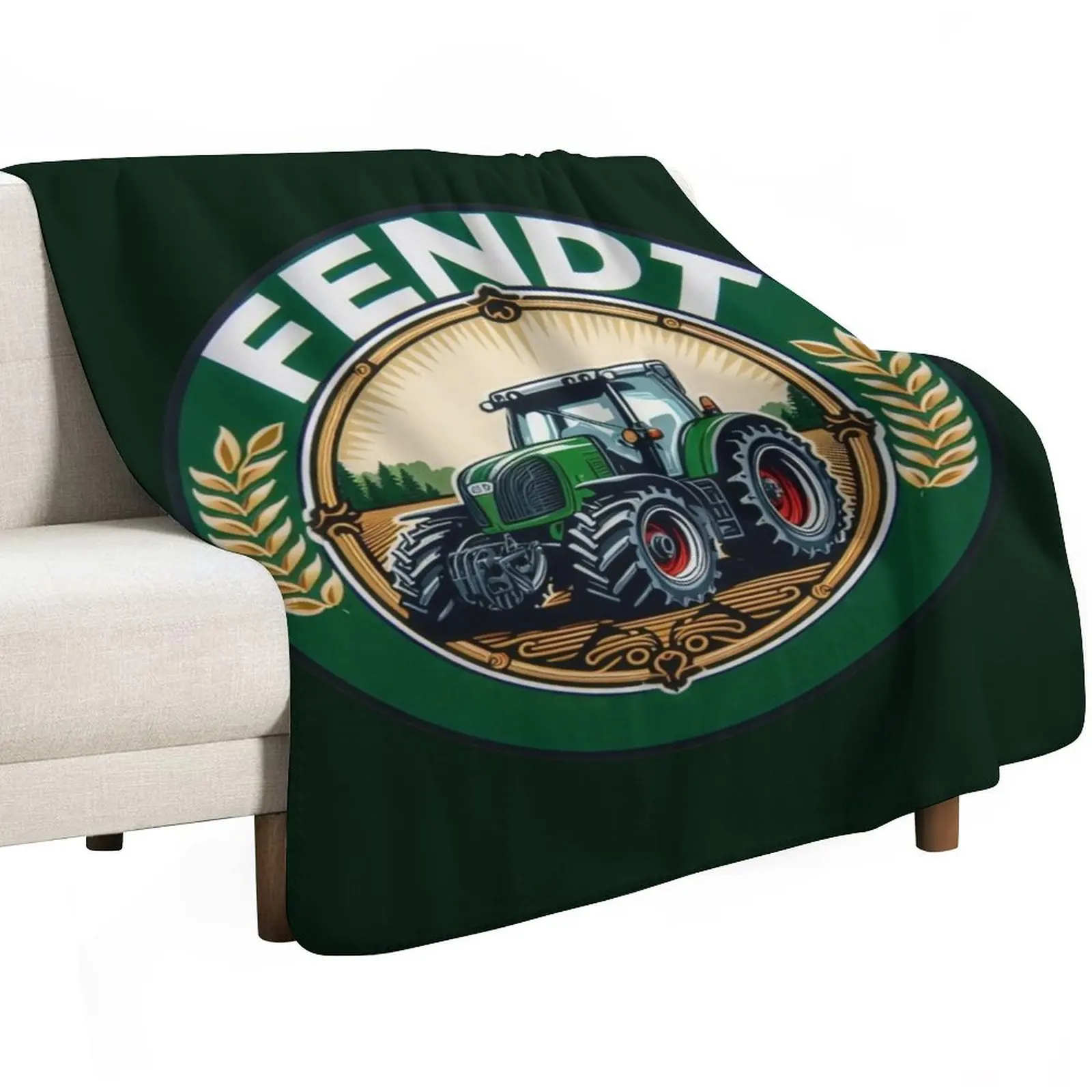 Fendt Tractor - Agricultural machinery Throw Blanket Flannels Custom Sofa Fashion Sofas Blankets