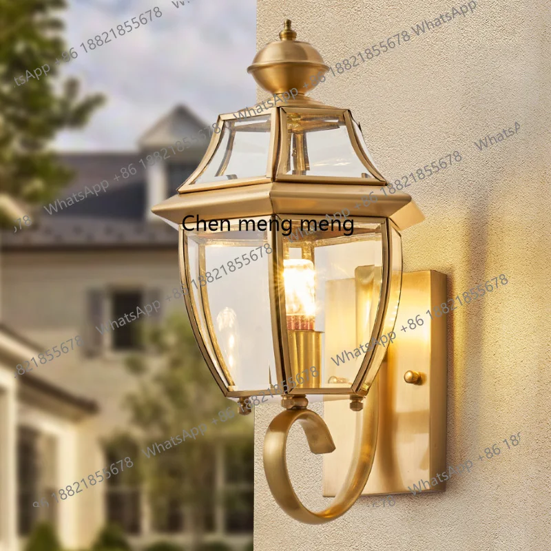

Outdoor wall lamp European-style villa gate, courtyard corridor, aisle, waterproof outer wall, door post lamp
