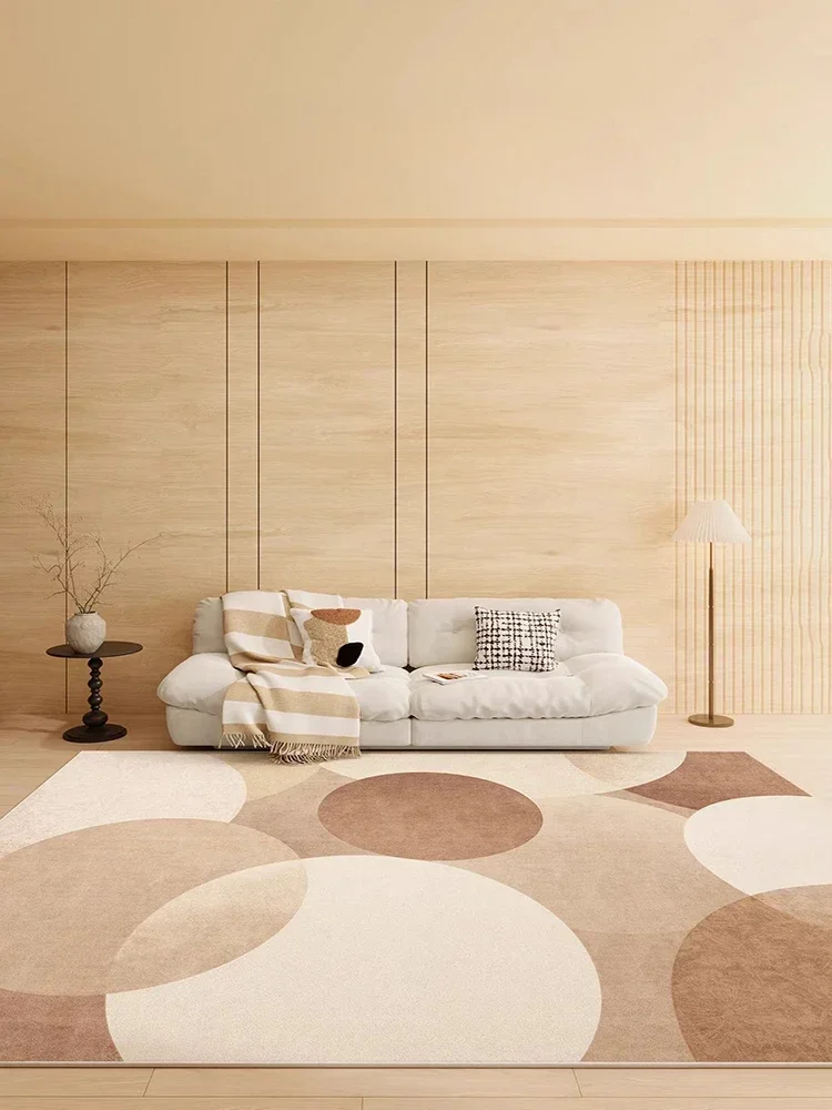 Alfombra estilo crema para sala de estar, alfombras decorativas Beige, cómoda y suave alfombra para dormitorio, guardarropa, alfombras lavables a máquina, Tapis