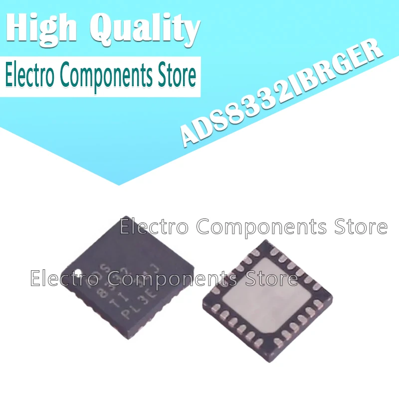 ADS8332IBRGER ADS8332 VQFN-24 16-Bit 4- and 8-Channel Unipolar Input Analog-to-Digital Converters With Serial Interface SMD