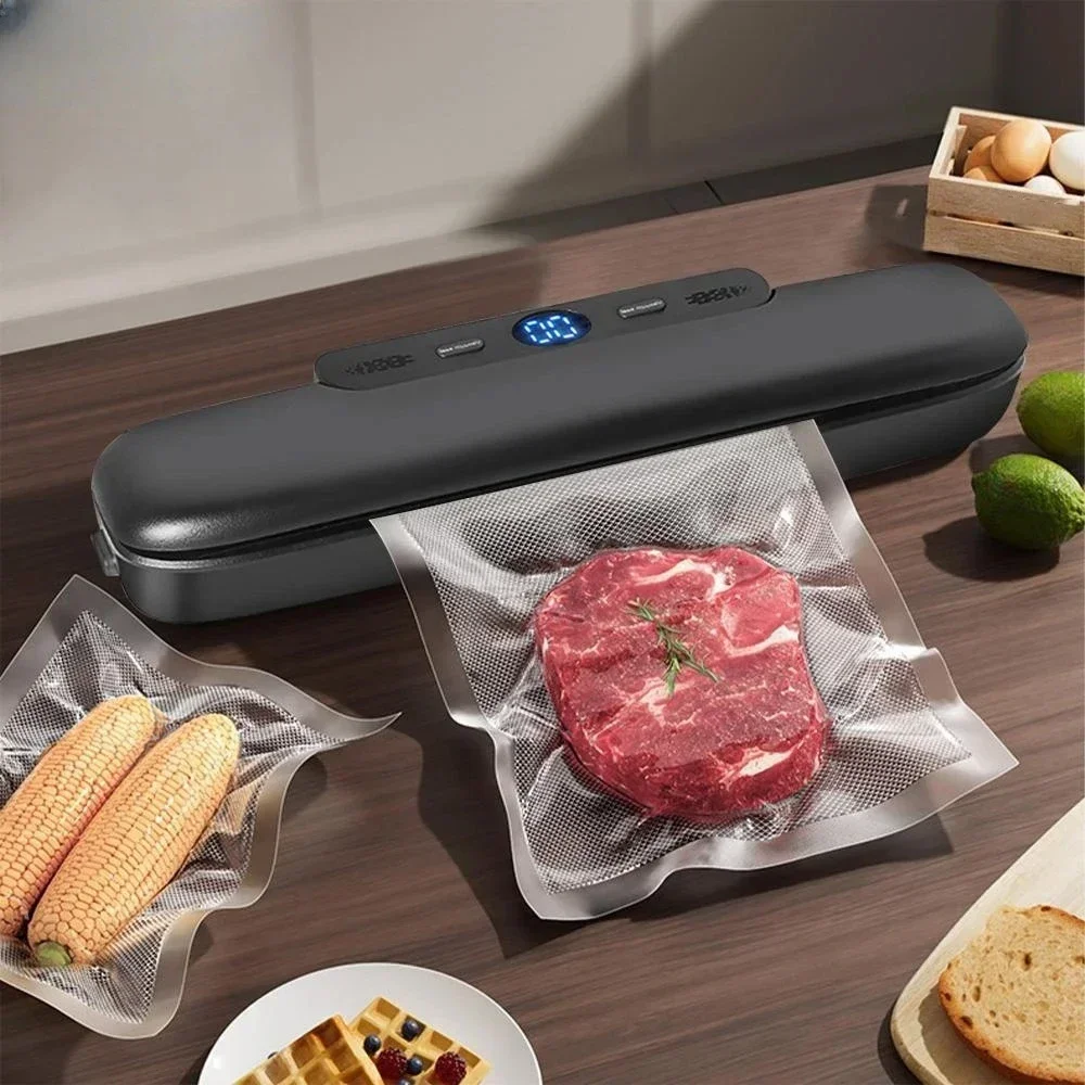 2024 NEW Food Vacuum Sealer Packaging Machine Electric Food Vacuum Sealer Machine And Storage Bags One Touch Fast Vacuuming