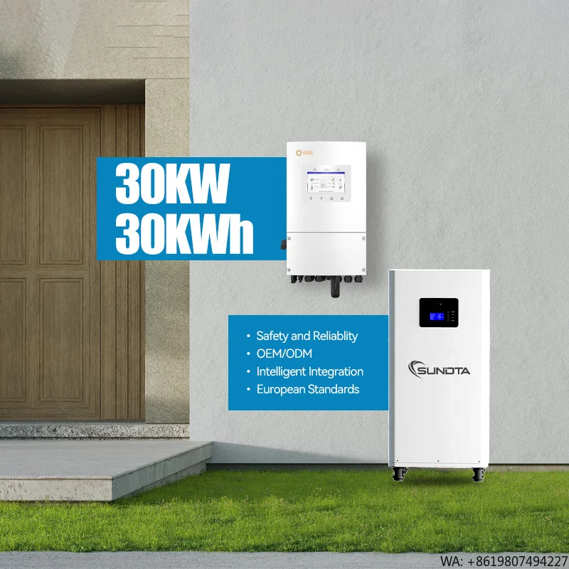 30KVA Solar System 30KW On-grid and Off-grid PV Solar Panel Set 30kw System with 30KWH Battery Solar System Kit