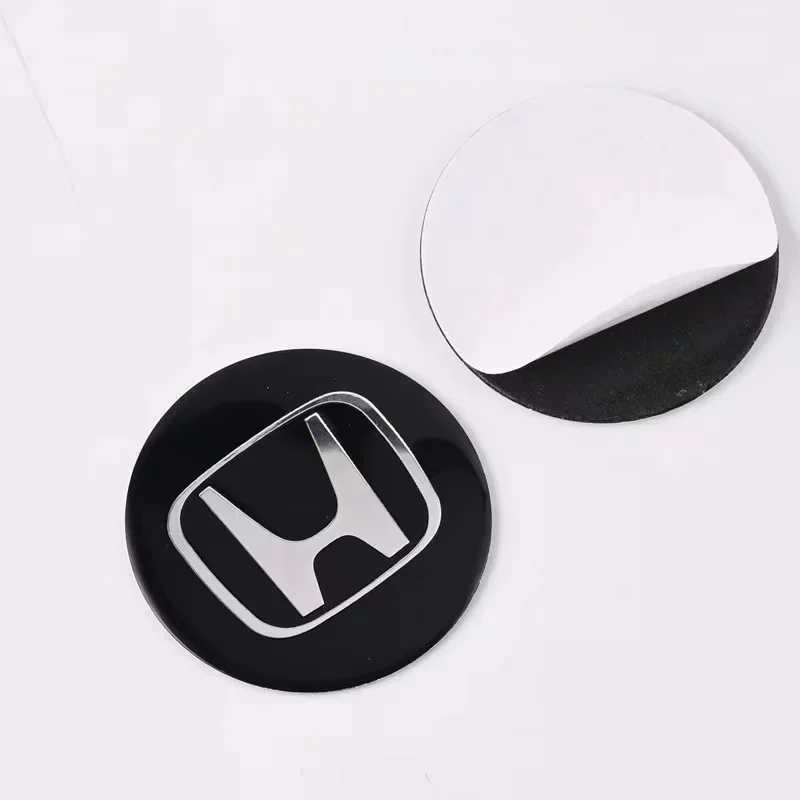 4pcs 56mm Car Wheel Center Hub Cap Badge Emblem Decal Wheel Sticker For Honda Civic Accord Fit City Vezel CRV Odyssey Pilot Jazz