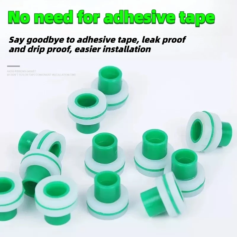 10-50PCS Faucet Pipeline Leak Proof Sealing Plug, Non Adhesive Tape Leak Proof Sealing Substitute Triangle Valve Silicone Gasket