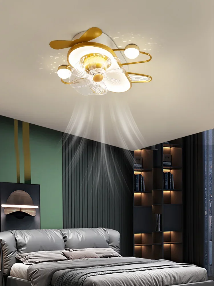 

Nordic Children's Room Ceiling Light Aircraft Fan Lamp Modern Simple Home Bedroom Ceiling Fan Lights Boy Room Lights