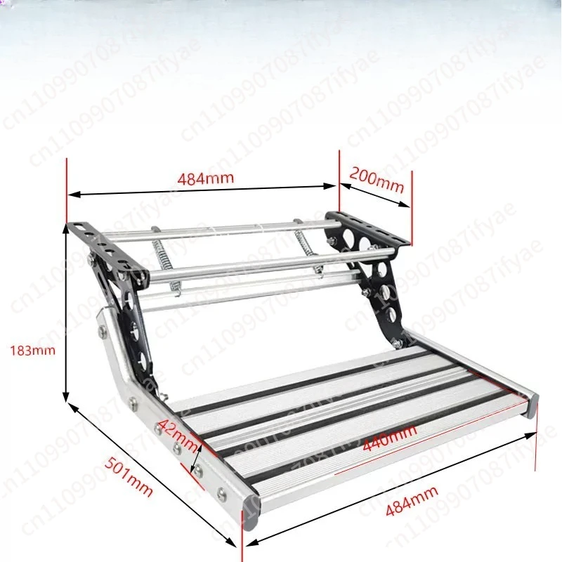 Welcome Pedal  Aluminum Alloy Manual Pull Out Drop Down Folding Step Motorhome Campervan Caravan