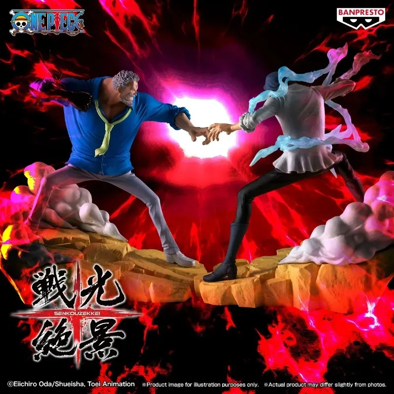 Figurines d'anime originales BANDAI BANPRESTO, une pièce, singe D Garp Kuzan, modèle d'action, jouets, cadeau de noël WY, en Stock