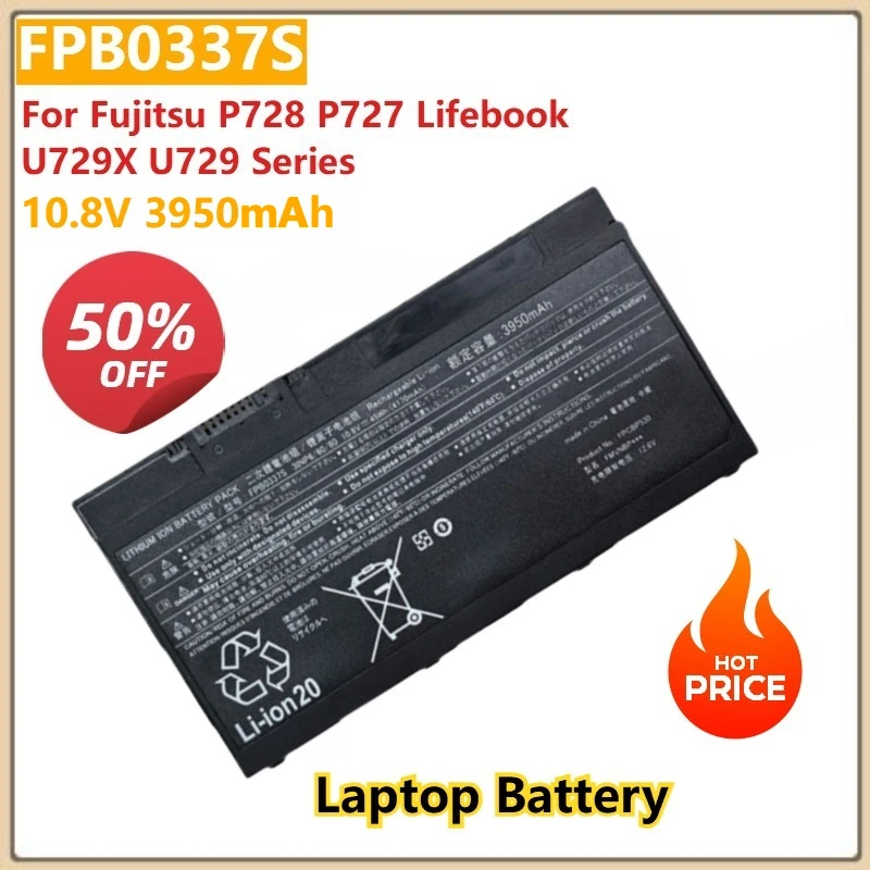 

10.8V 3950mAh FPB0337S FPCBP530 FPCBP530AP FMVNBP246 Replacement Laptop Battery For Fujitsu P728 P727 Lifebook U729X U729 Series