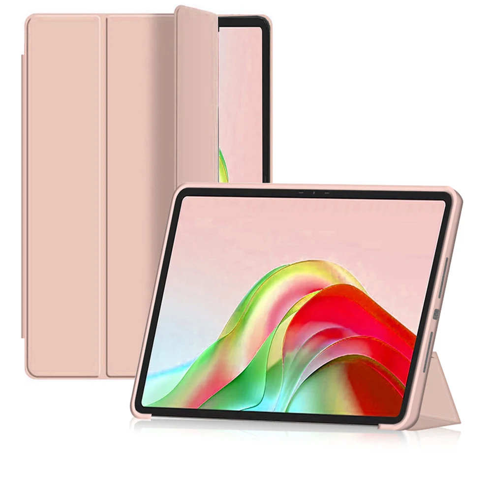 For Tecno Megapad Pro12' / Pro LTE 12'(T1201) Tablet Case, Three-fold, TPU Soft Shell Protective Case