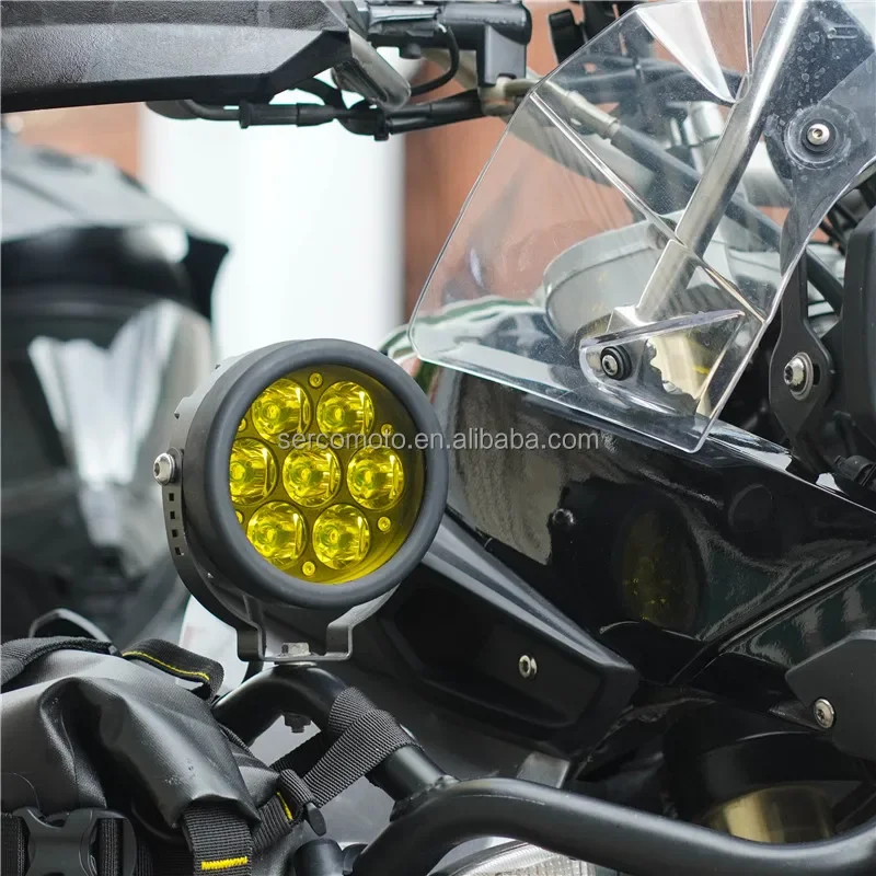 12 volt led lights motorcycles Universal Fit Aluminum Alloy Motorcycle Spotlight Light For BMW ADV GS 1200GS 1250GS