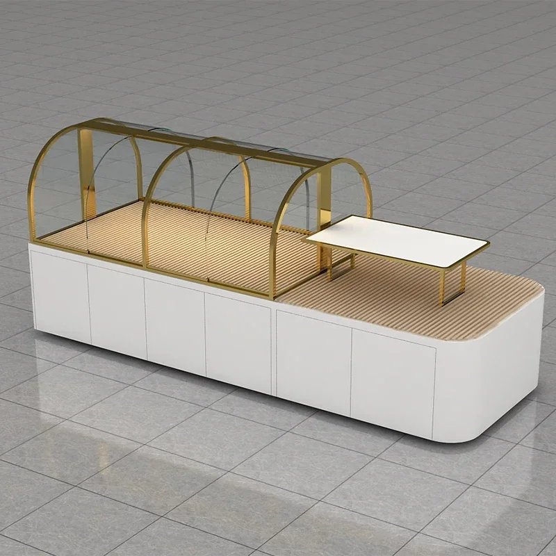 

Новый шкаф для выпечки хлеба, изогнутая модель торта, шкаф для среднего острова, витрина