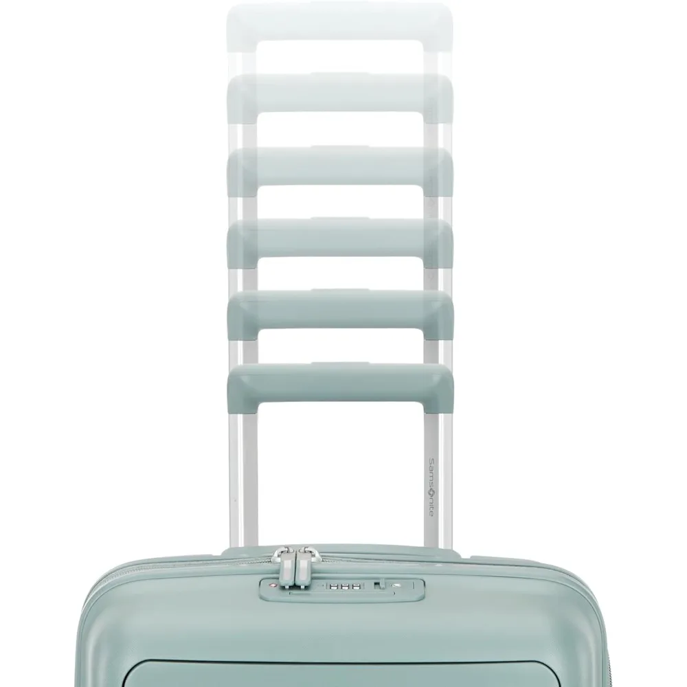 samsonite elevation plus - carry-on hardside luggage with quickentry™ front compartment - scratch resistant polypropylene shell,